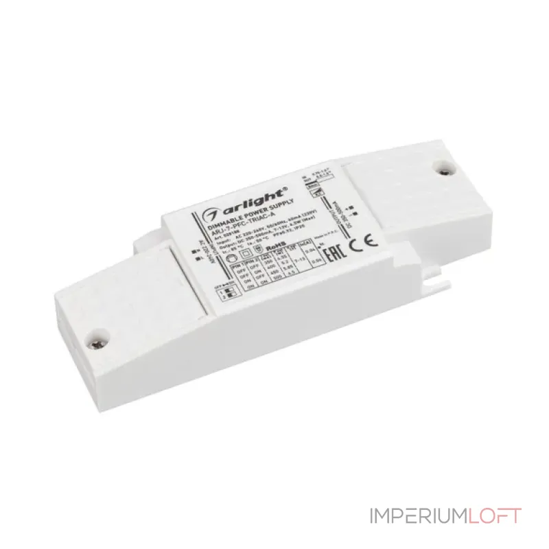 Блок питания ARJ-7-PFC-TRIAC-A (7W, 350-500mA, IP20) Arlight 028188 Блок питания ARJ-7-PFC-TRIAC-A (7W, 350-500mA, IP20) Arlight 028188