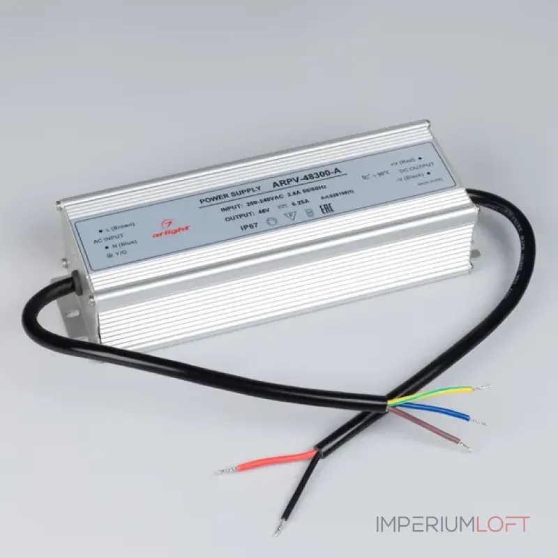 Блок питания ARPV-48300-A (48V, 6.25A, 300W, IP67) Arlight 028198(1)