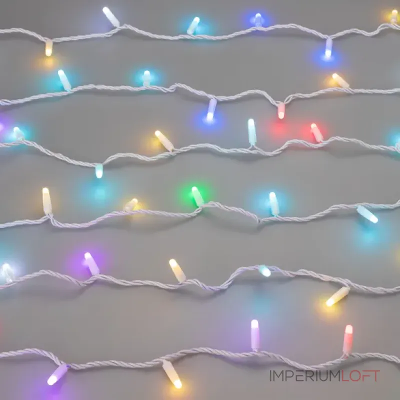 Светодиодная гирлянда ARD-STRING-CLASSIC-10000-WHITE-100LED-MILK-SYNC RGB (230V, 6.5W, Ardecoled, IP65) Arlight 028208