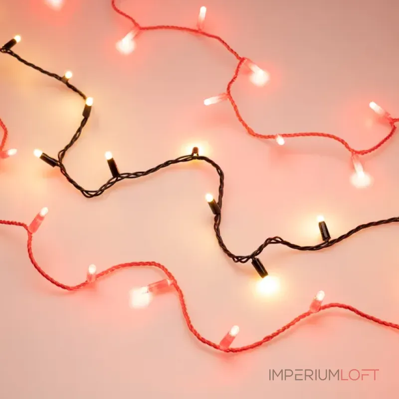 Светодиодная гирлянда ARD-STRING-CLASSIC-10000-RED-100LED-MILK-STD Red (230V, 7W, Ardecoled, IP65) Arlight 028210