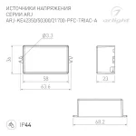 Блок питания ARJ-KE50300-PFC-TRIAC-A (15W, 300mA, IP44) Arlight 028279