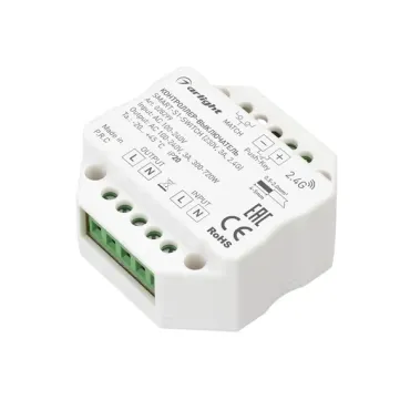 Контроллер-выключатель SMART-S1-SWITCH (230V, 3A, 2.4G, IP20) Arlight 028299