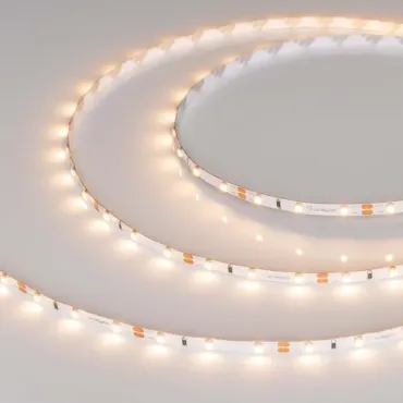 Светодиодная лента RT-A60-5mm 12V Warm2700 (4.8W/m, IP20, 2835, 5m, 4.8 Вт/м, IP20) Arlight 028615(2)