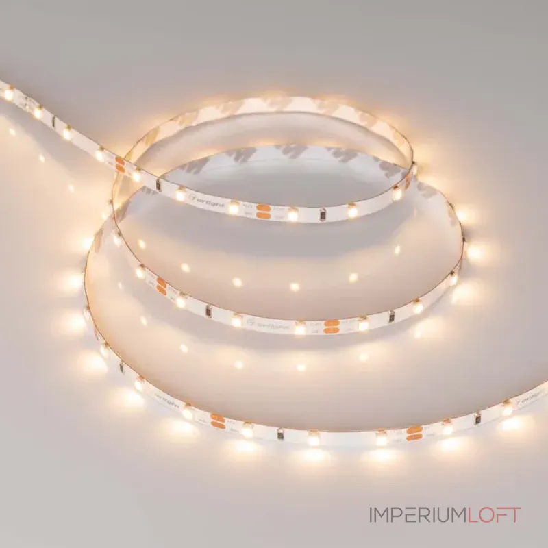 Светодиодная лента RT-A60-5mm 12V Warm2700 (4.8W/m, IP20, 2835, 5m, 4.8 Вт/м, IP20) Arlight 028615(2)