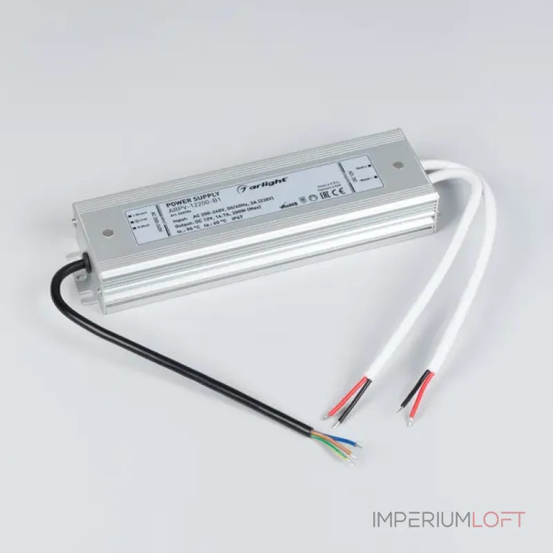 Блок питания ARPV-12200-B1 (12V, 16,7A, 200W, IP67) Arlight 028784 Блок питания ARPV-12200-B1 (12V, 16,7A, 200W, IP67) Arlight 028784