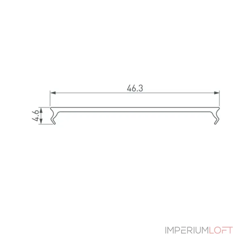Рассеиватель матовый для KLUS-POWER-W50-F Arlight 028933