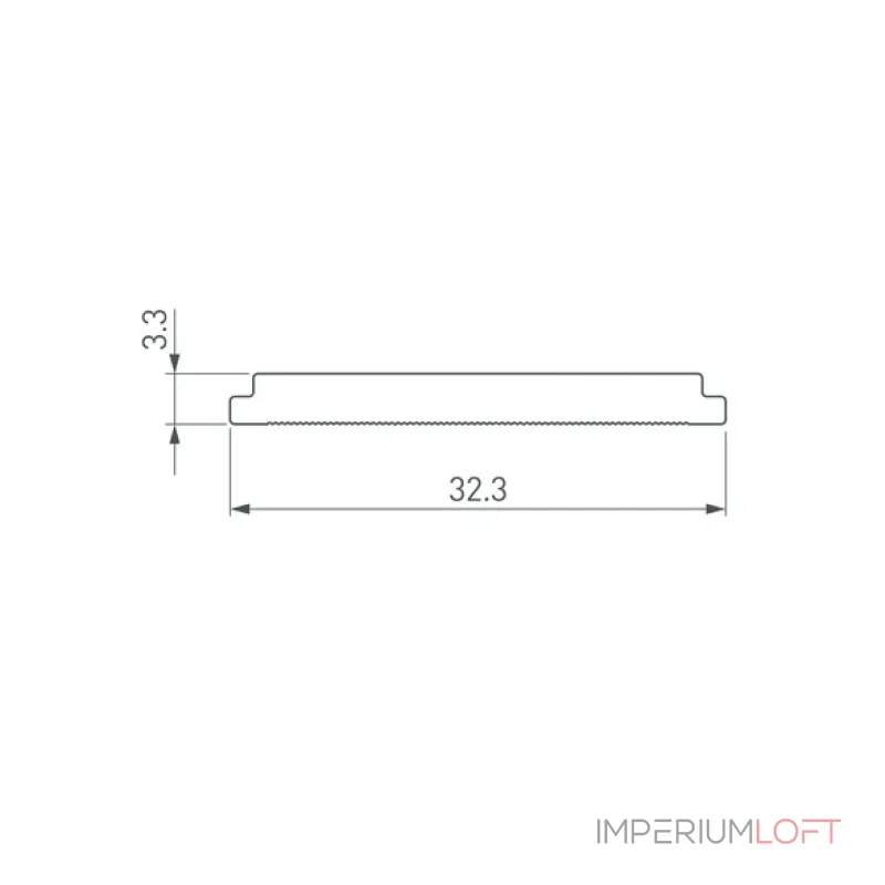 Рассеиватель для профиля SL-ARC-3535-5M OPAL Arlight SL-ARC 029056(1)