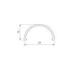 Рассеиватель для профиля ROUND-D30-DUAL-2000 OPAL Arlight 29214