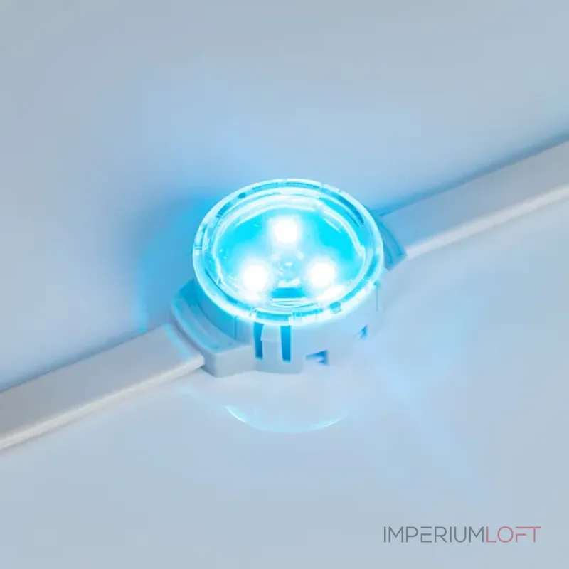 Модуль управляемый SOLEX-SPI-3535-3-12V RGB 120deg (D30x16mm, 0.75W, IP67) Arlight SOLEX 29240