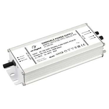 Блок питания ARPV-UH12100-PFC-DALI2-PH (12V, 8.3A, 100W, IP67) Arlight 029513(2)