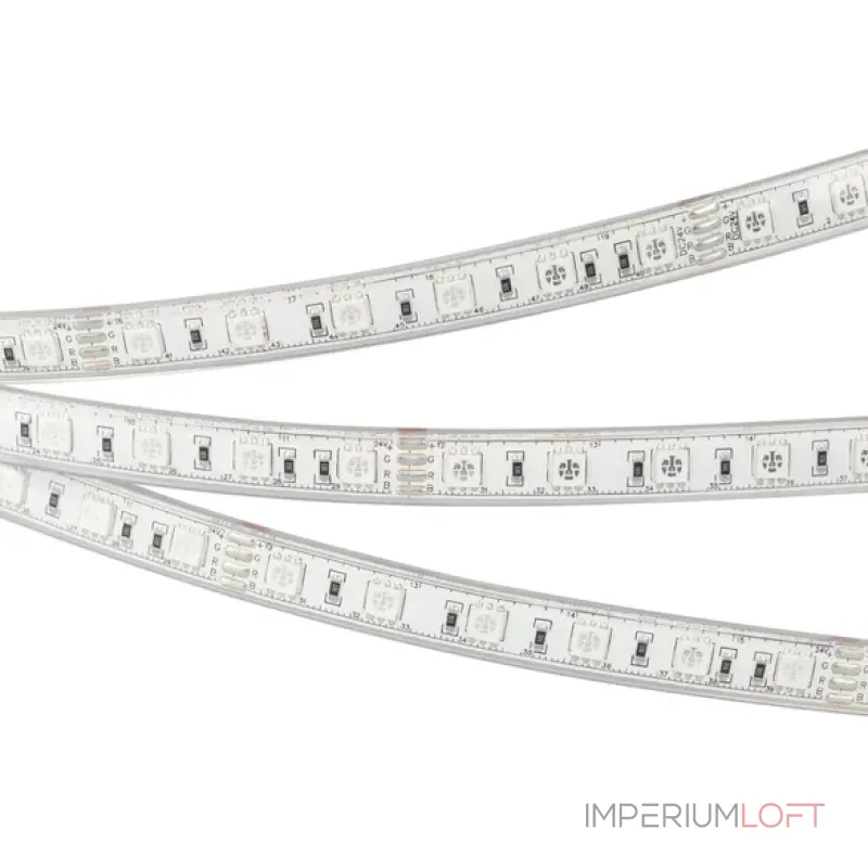 Светодиодная лента герметичная RTW-PU-B60-12.5mm 24V RGB (14.4W/m, IP68, Wire 2m, 5m) Arlight 029515(3)