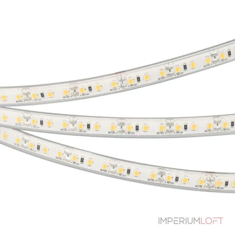 Светодиодная лента герметичная RTW-PU-A120-10.5mm 12V Warm3000 (16.8W/m, IP68, Wire 2m, 5m) Arlight 029598(3)
