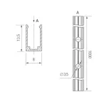 Профиль для светодиодной ленты ARL-MOONLIGHT-1206-1000 ANOD Arlight 029828