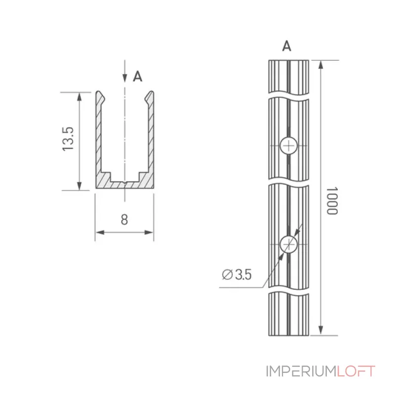 Профиль для светодиодной ленты ARL-MOONLIGHT-1206-1000 ANOD Arlight 029828 Профиль для светодиодной ленты ARL-MOONLIGHT-1206-1000 ANOD Arlight 029828