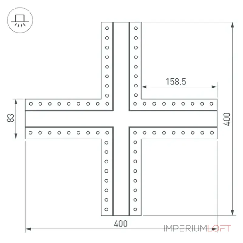 Крестовина SL-LINIA32-FANTOM Arlight 030099