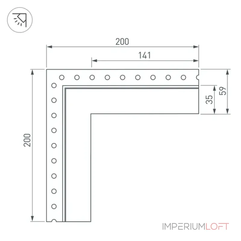 Коннектор SL-LINIA32-FANTOM-EDGE внешний Arlight 030101
