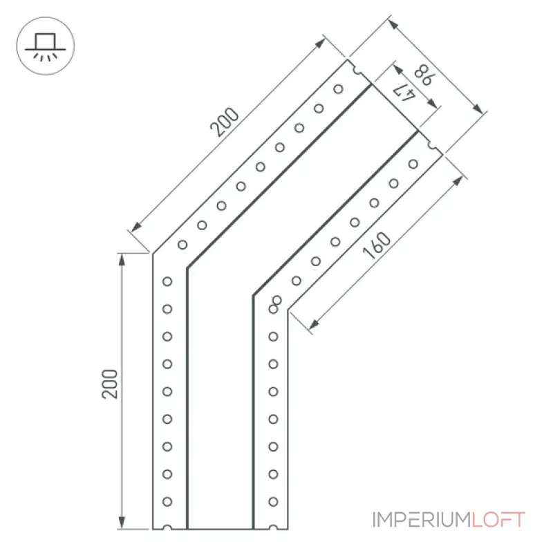 Коннектор SL-LINIA45-FANTOM-135 Arlight 030102