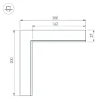 Коннектор SL-LINIA45-FANTOM внутренний Arlight 030103