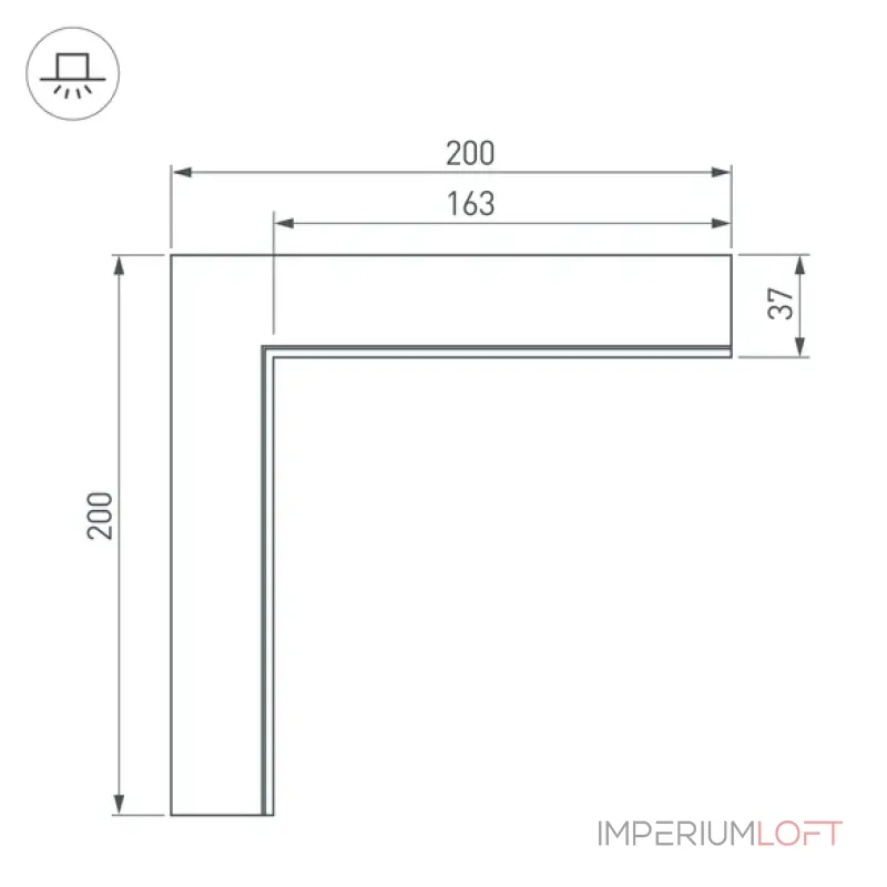 Коннектор SL-LINIA45-FANTOM внутренний Arlight 030103