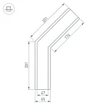 Коннектор SL-LINIA65-F-135 Arlight 030123