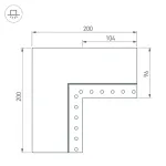 Коннектор SL-LINIA55-FANTOM-EDGE внутренний Arlight 030136