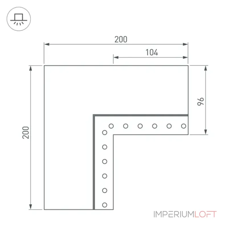Коннектор SL-LINIA55-FANTOM-EDGE внутренний Arlight 030136 Коннектор SL-LINIA55-FANTOM-EDGE внутренний Arlight 030136