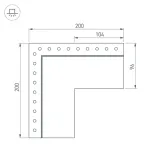 Коннектор SL-LINIA55-FANTOM-EDGE внешний Arlight 030137