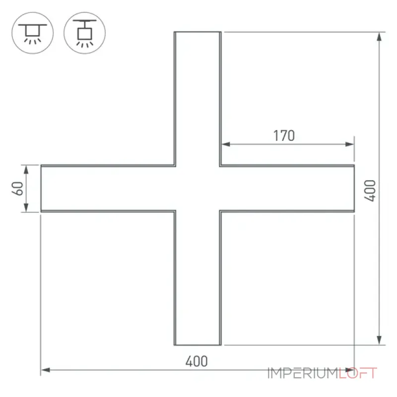 Крестовина SL-LINE-6070 Arlight 030143