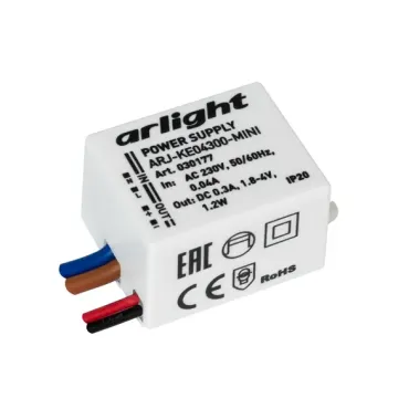 Arlight Блок питания ARJ-KE04300-MINI 1.2Вт 300mA IP20 030177