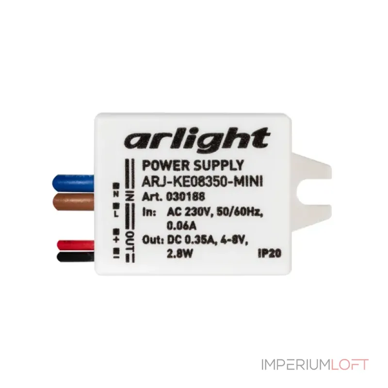 Блок питания ARJ-KE08350-MINI (2.8W, 350mA, IP20) Arlight 030188