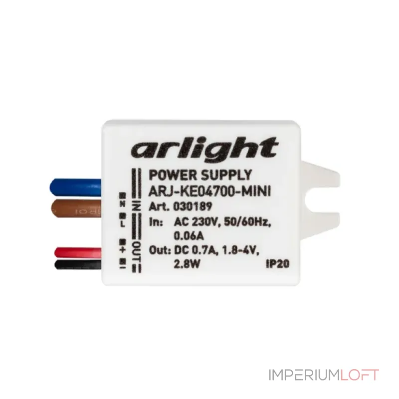 Блок питания ARJ-KE04700-MINI (2.8W, 700mA, IP20) Arlight 030189