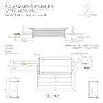Блок питания ARPV-UH24100-PFC-0-10V (24V, 4.2A, 100W, IP67) Arlight 030284
