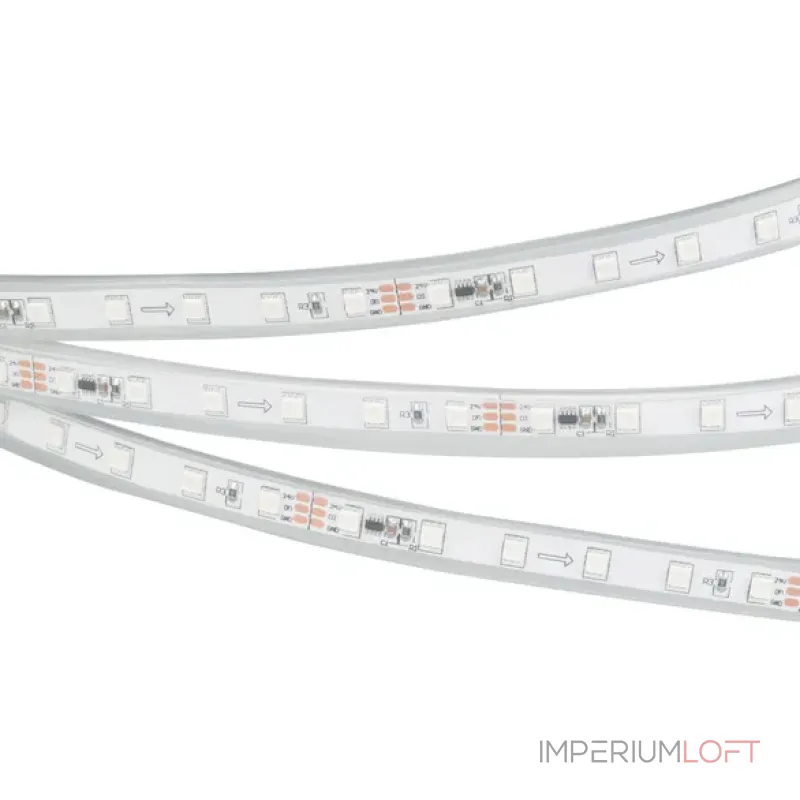 Светодиодная лента герметичная SPI-P-F72-11mm 24V RGB-PX6 (14.4W/m, IP66, 3535, 5m, бегущий огонь) Arlight 030484(2)