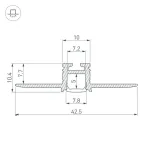 Профиль для светодиодной ленты PIK-F-HIDE-2000 Arlight 030563