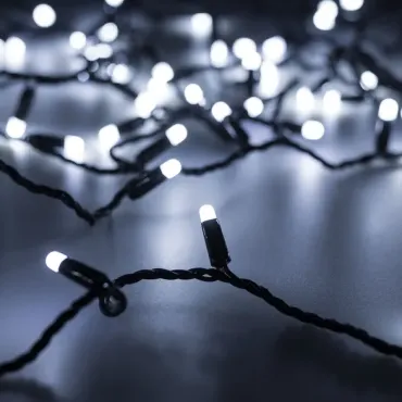 Arlight Светодиодная гирлянда ARD-STRING-CLASSIC-10000-BLACK-100LED-MILK-STD White 230В 7Вт Ardecoled IP65 031206