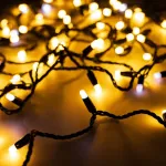 Светодиодная гирлянда ARD-STRING-CLASSIC-10000-BLACK-100LED-MILK-FLASH Warm (230V, 7W, Ardecoled, IP65) Arlight 031208
