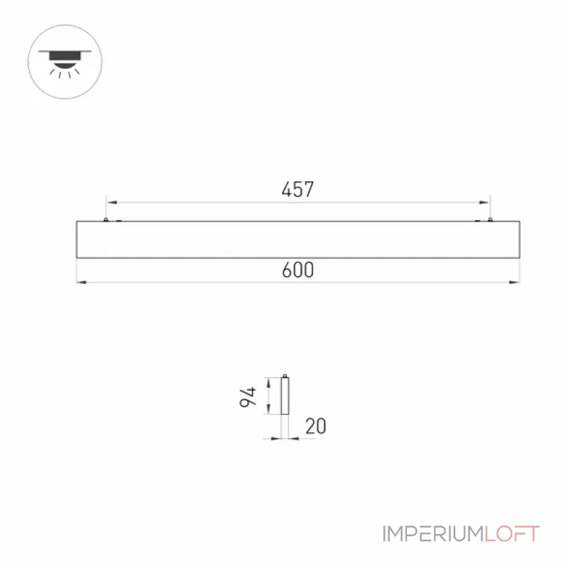 Подвесной светильник Arlight LINEAIR FLAT 31470 Подвесной светильник Arlight LINEAIR FLAT 31470