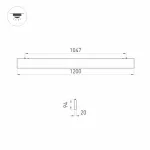 Подвесной светильник Arlight LINEAIR FLAT 31530