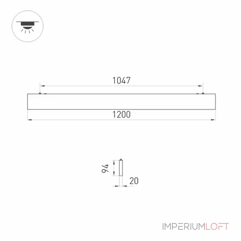 Подвесной светильник Arlight LINEAIR FLAT 31530 Подвесной светильник Arlight LINEAIR FLAT 31530