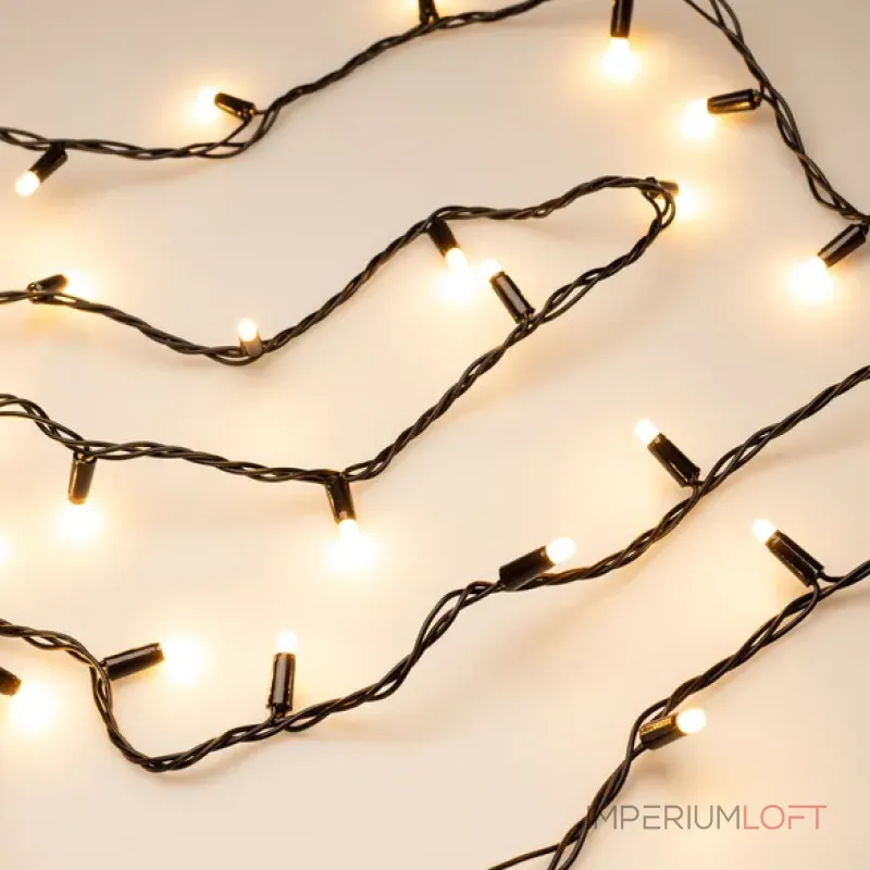 Arlight Светодиодная гирлянда ARD-STRING-CLASSIC-1000-BLACK-100LED-MILK PULSE Warm 230В 7Вт Ardecoled IP65 031650