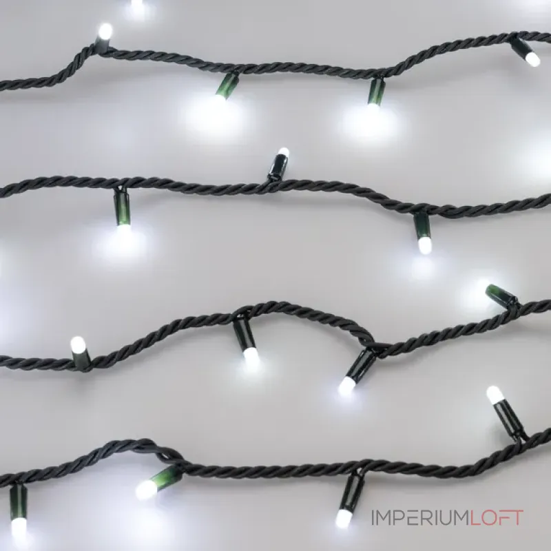 Светодиодная гирлянда ARD-STRING-PRO-1000-GREEN-100LED-MILK-PULSE White (230V, 7W, Ardecoled, IP65) Arlight 031664