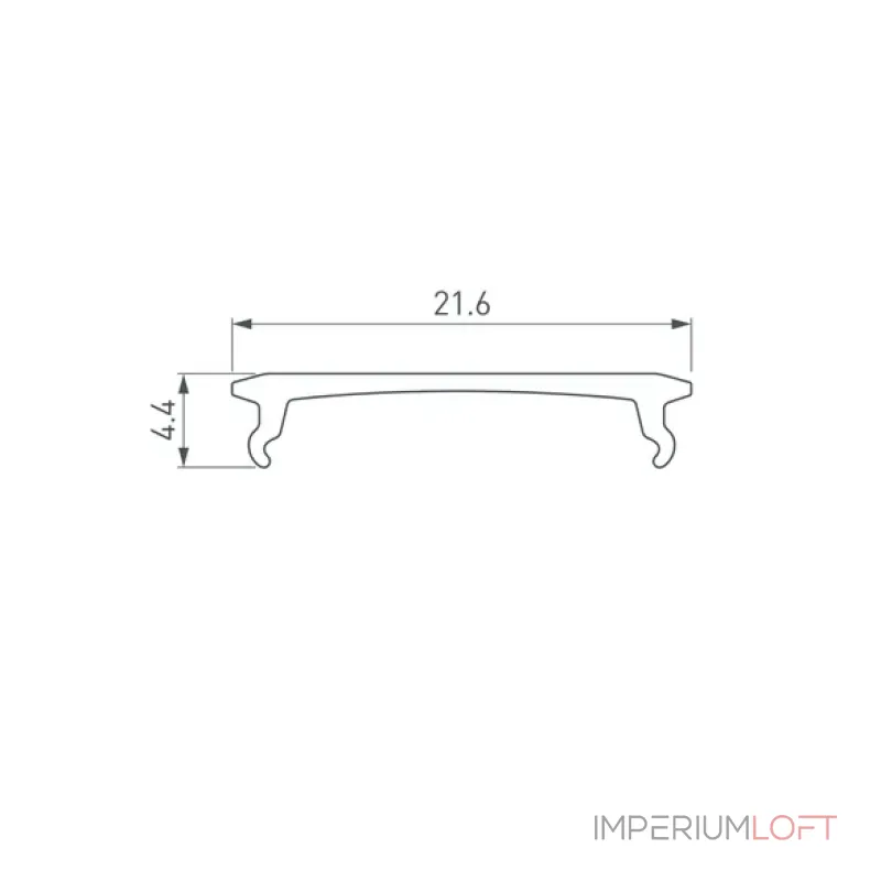 Рассеиватель для профиля SL-COMFORT-2542-2000 BLACK Arlight SL-COMFORT 31734