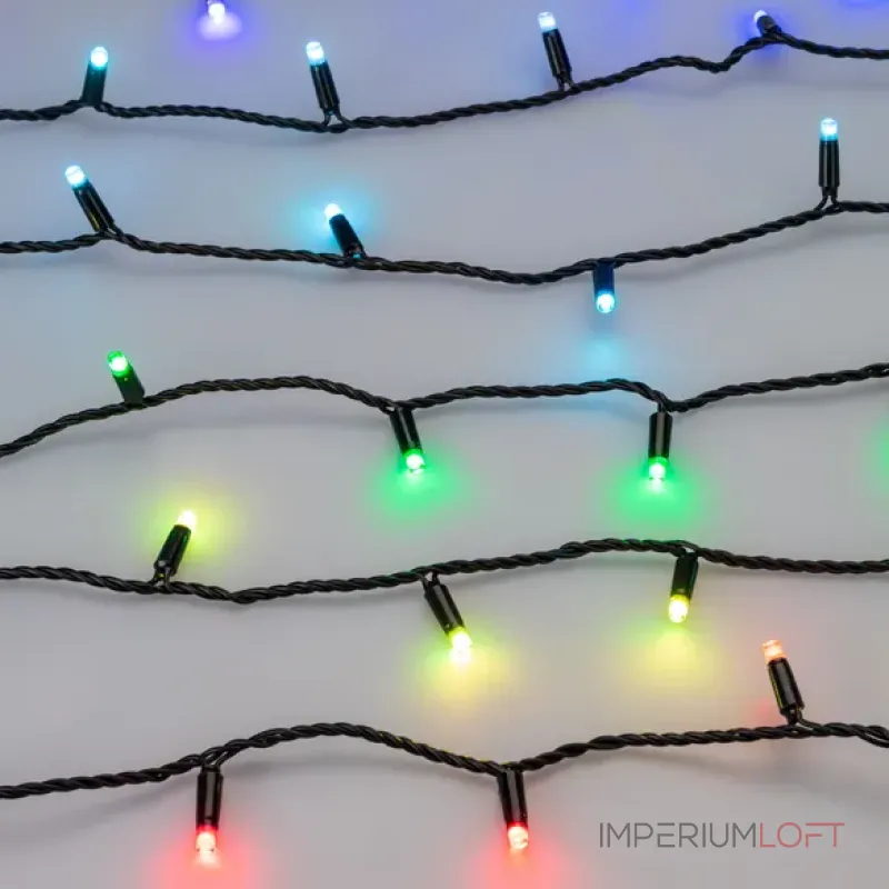Светодиодная гирлянда ARD-STRING-CLASSIC-10000-BLACK-100LED-LIVE RGB-DMX (24V, 10W, Ardecoled, IP65) Arlight 031742
