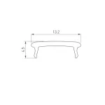 Рассеиватель для профиля SL-COMFORT-2316-2000 BLACK Arlight SL-COMFORT 31762