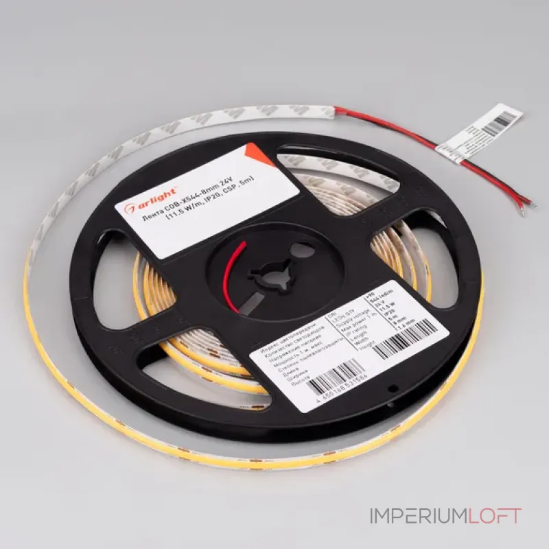 Светодиодная лента COB-X544-8mm 24V White6000 (11.5W/m, IP20, 5m) Arlight 031902(3)