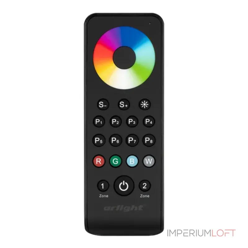 Пульт SMART-R43-RGBW Black (2 зоны, 2.4G, IP20) Arlight 031938