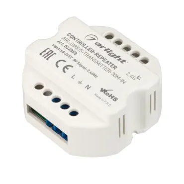Контроллер-усилитель ARL-SIRIUS-TRANSMITTER-30M-IN (230V, 2.4G) Arlight 32353 Контроллер-усилитель ARL-SIRIUS-TRANSMITTER-30M-IN (230V, 2.4G) Arlight 32353