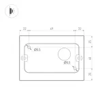 Уличный настенный светильник Arlight FLAT 32410