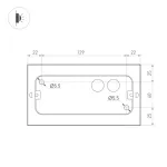 Уличный настенный светильник Arlight FLAT 32412