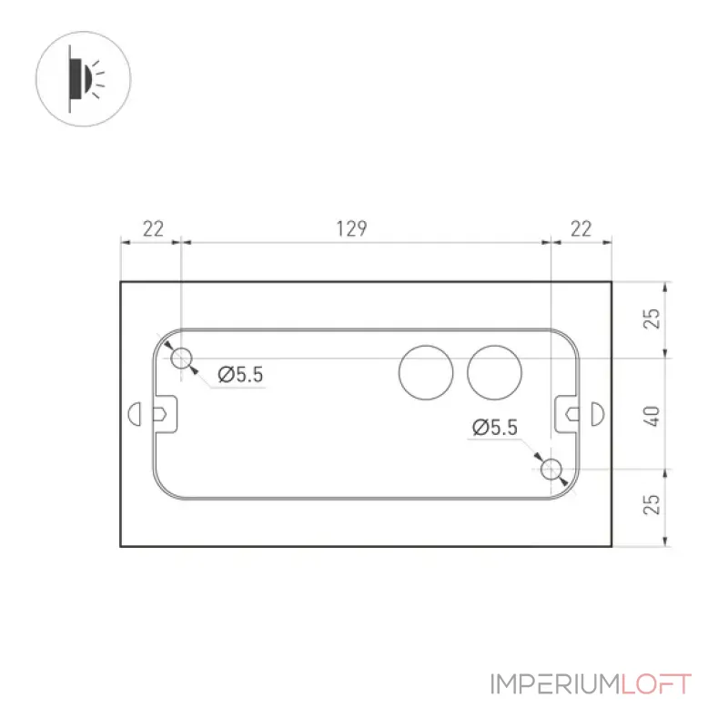 Уличный настенный светильник Arlight FLAT 32412